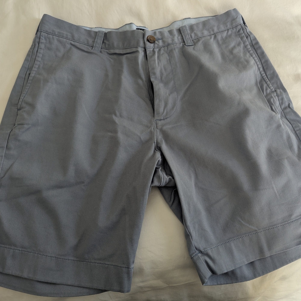 J. Crew Men's Slate Gray Flat Front Shorts